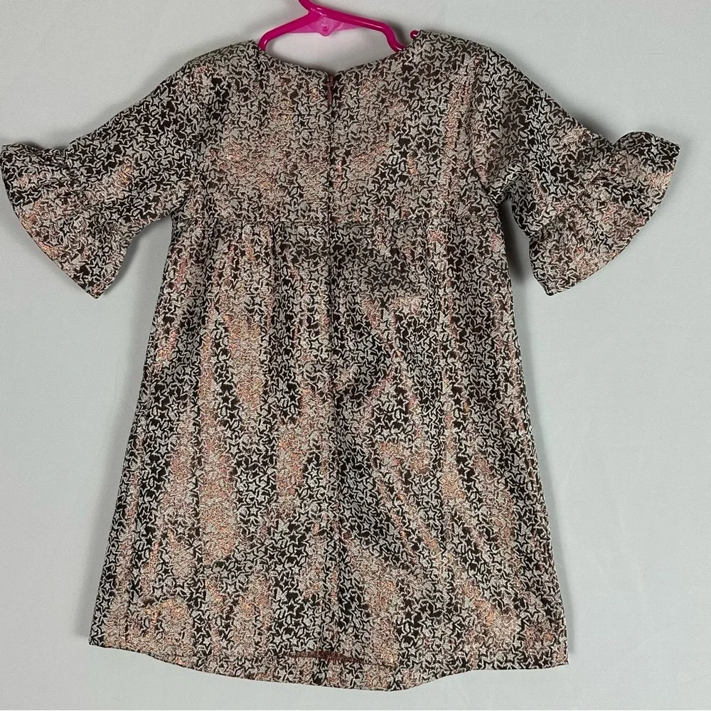 GYMBOREE Star Metallic Copper Party Dress - size 2T